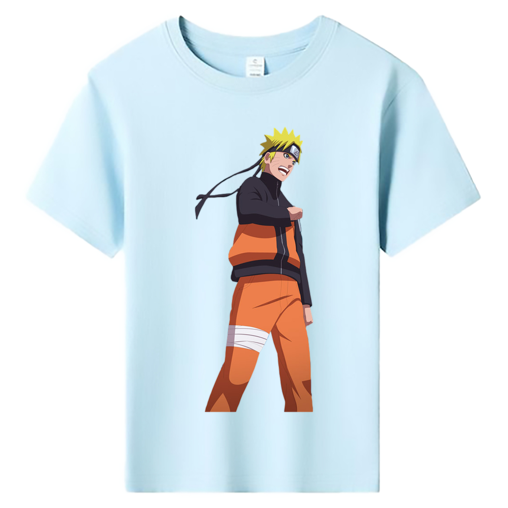 （画像用） NARUTO -ナルト- うずまき ナルト Uzumaki Naruto 綿100％キッズTシャツ（フロントプリント）